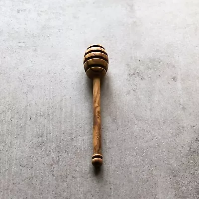 Traditional Olive Wood Honey Dipper / Spoon - 14cm (OWH) • £8.99