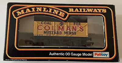 Mainline 37-127 Colman's Mustard Works 7 Plank Coal Wagon 35 Boxed • £2.20