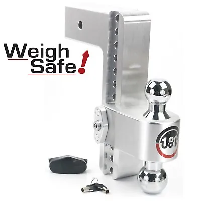 Weigh Safe CTB10-3 180° Adjustable 10  Drop Hitch Ball Mount 3  Shaft & Key Lock • $334