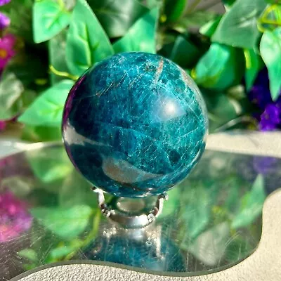 High Quality Blue Apatite Ball Sphere Quartz Crystal Display Healing • $35