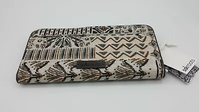 SAKROOTS Ladies Brown Aztec Patterned Purse Wallet With Embroidered Horse • £19.99