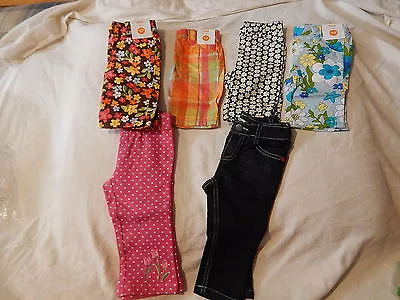 $9.99 • Buy Nwt 12-18 Gymboree Capris Pants U-pik Bee Chic Sea Splash Bright Tulips