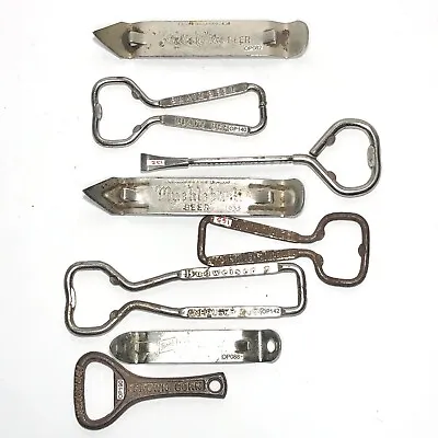 Vtg Bottle Opener Lot Of 8 Crown Cork Budweiser Falls City Blatz Muehlebach M.K. • $10.90