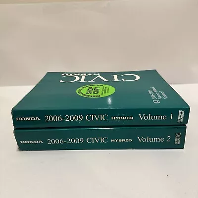 2006-2009 Honda Civic HYBRID Shop Service Repair Maintenance Manuals Vol 1 And 2 • $87.99