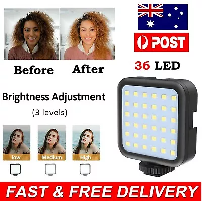 Camcorder Video Light Led Panel Camera Pocket Photo Lamp Photography Conference • $24.99