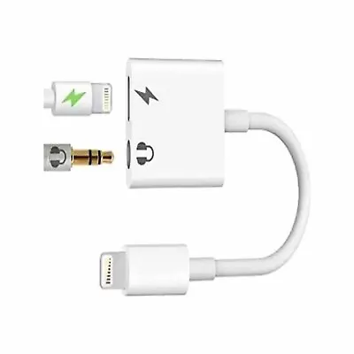 For IPad/iPhones Dual USB Type C Poet High Speed Charger Adapter/Aux Headphone • £8.39