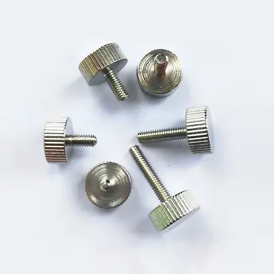 M3 M4 Nickel Plated Steel Knurled Thumb Screw Computer PC Case Hand Tighten Bolt • £2