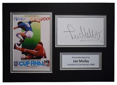 Jan Molby Signed Autograph A4 Photo Mount Display Liverpool FA Cup Winners 1986 • £19.99