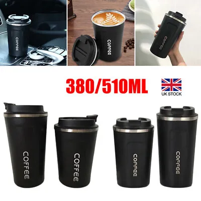 £10.77 • Buy Insulated Travel Coffee Mug Cup Thermal Stainless Steel Flask Vacuum Leakproof