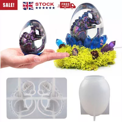£4.69 • Buy Baby Dinosaur Making Crystal Egg Silicone Mold Casting Epoxy Mould Resin Craft