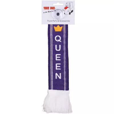 Truck Car Mini Scarf Queen Crown Pennant Suction Cup Pendant Flag • $11.96