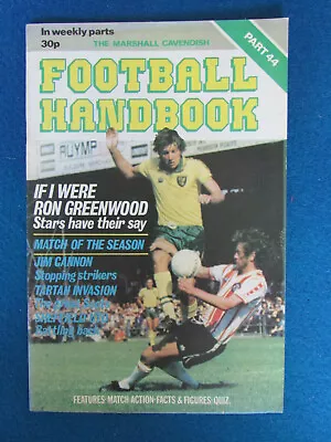 £2.99 • Buy The Marshall Cavendish Football Handbook - Part 44 - 1979