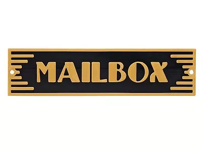 Plastic Mailbox Mail Box Art Deco Style Sign Office Or Home Décor Wall Plaque  • $12.99