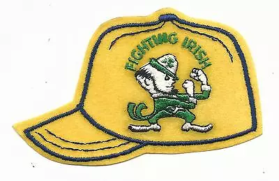 New Vintage Notre Dame Fighting Irish Embroidered Iron On Patch 4 1/2  X 2 3/4  • $3.50