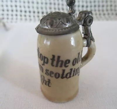 Antique Miniature Beer Stein With A Saying On It~Rare • $20