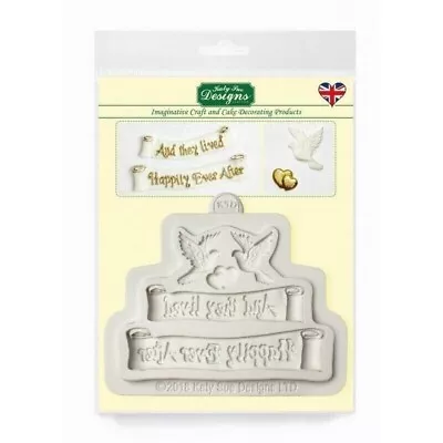 Katy Sue HAPPILY EVER AFTER Wedding Silicone Cake Decorating Mould • £14.95