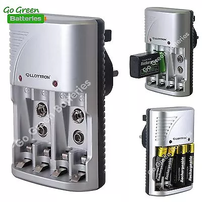 £9.49 • Buy NEW Lloytron Mains Battery Charger For AA AAA Or 9V PP3