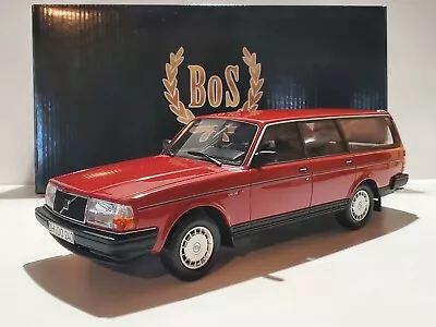 BOS Models 1989 Volvo 240 GL Station Wagon 1:18 Scale Resin Car LE 1000 Red • $699.95