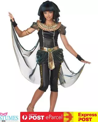 Dark Egyptian Princess Tween Cleopatra Halloween Fancy Dress Costume • $58.95