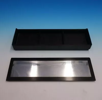 $259 • Buy Contrast By Towle Sterling Silver Jewelry Box W/Ebony And 3 Dividers #24 (#4742)