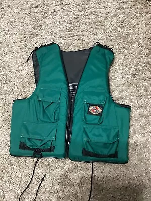 Vintage Stearns Fishing Vest Life Jacket Adult XXX -Large 54-56” SSV-4142 Green • $29.03