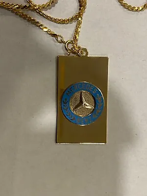 MERCEDES BENZ PENDANT WITH CHAIN. Made In Usa • $28.50
