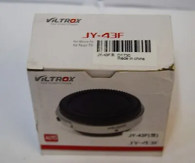 Viltrox JY-43F Olympus AF 4/3 To Micro 4/3 Adapter (S1) • $30