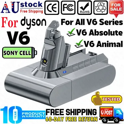 Sony Cell For Dyson V6 Battery V6 Animal Absolute SV03 SV04 SV06 SV09 DC61 DC62 • $36.99