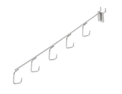$31.57 • Buy Chrome 5 J-Hook Waterfall For Pegboard - Pack Of 5