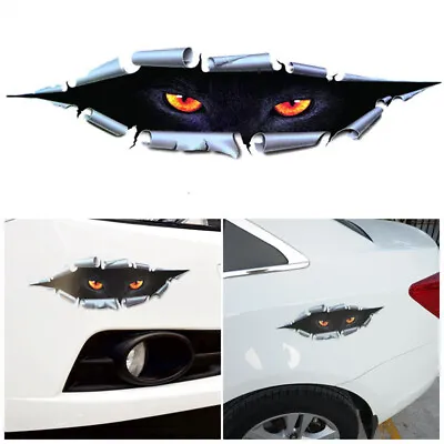 £3.73 • Buy 3D Peeking Monster Funny Stickers Car Bumper Window Vinyl Decal Auto Accessories