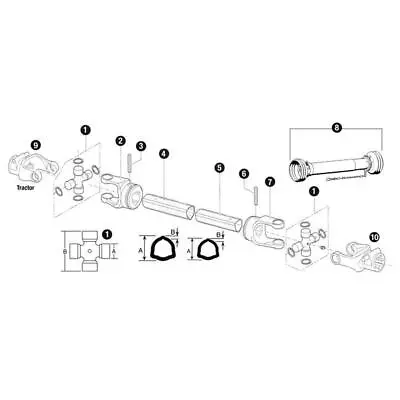 14006637 Complete PTO Shaft - 37  Fits Weasler • $529.19