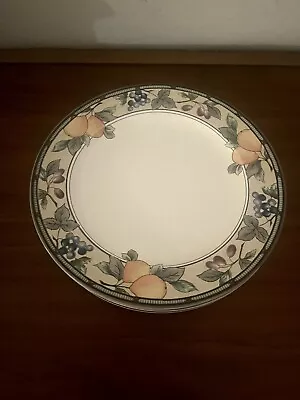 Mikasa Intaglio CAC29 GARDEN HARVEST Set Of (4) 11” Dinner Plate • $39.99