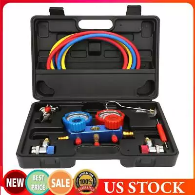 A/C Refrigeration Air Conditioning AC Diagnostic Manifold Gauge R134A R12 R22 • $59.84