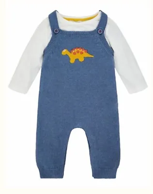 £22 • Buy Monsoon Baby Boys Knitted Dinosaur 2 Piece Set Age 0-3 Months *BNWT*