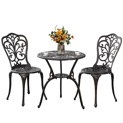 Withniture Bistro Table Set 3 Piece Outdoor Patio Bistro Set For Front Porch Set • $139.99