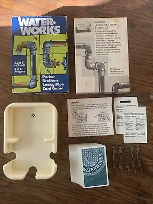 Vintage Water Works Card Board Game Parker Brothers 1976 100% Complete CIB • $17.77