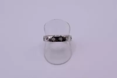 Sterling Silver 925 Ring Size Q (ZA13123) TJC Moissanite • £34