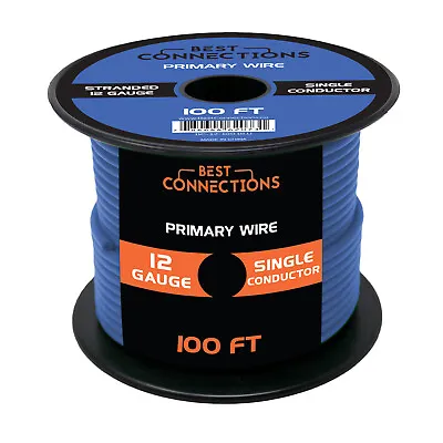 BEST CONNECTIONS Automotive Primary Wire - 100ft Various Color & Gauge Options • $11.95