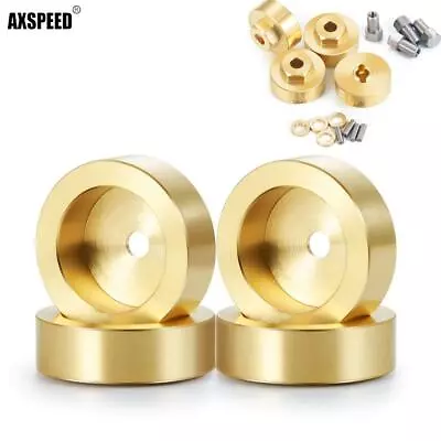 AXSPEED For 1:24 Axial SCX24 Crawler Brass Counterweight Heavy Wheel Hub Weight • $13.38