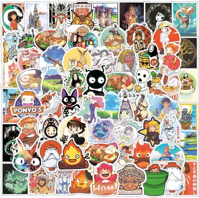 100Pcs Hayao Miyazaki Studio Ghibli Stickers Pack Anime Cartoon Vinyl Waterproo • $18.74