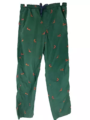 Gap Pajama Pants Dachshund Dog Mens Small Green Lightweight Cotton • $14