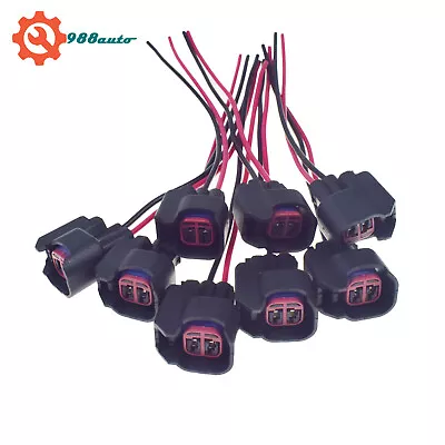 8pcs Set Fuel Injector Harness Connector Pigtail Plug S824 S-824 1P1344 WPT-1051 • $17.48