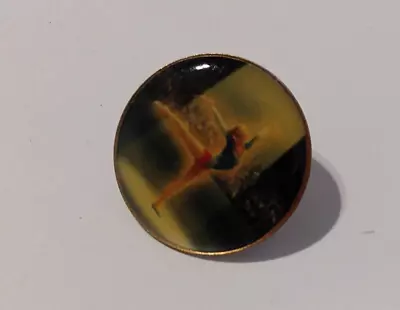 Gymnastics Crown Trophy Vintage Lapel Pin • $18