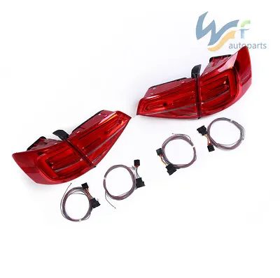 Light Red LED Tail Lights With Cable For VW Jetta MK6 GLI 15-18 16D945207A • $519.99