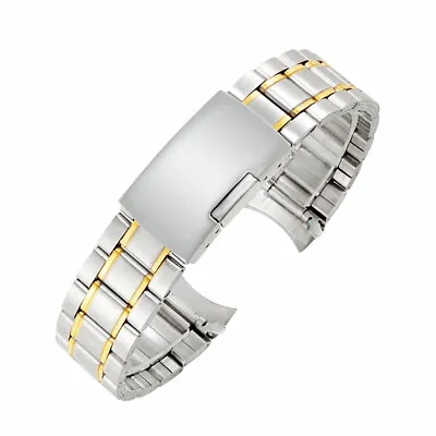 Premium Quality Metal Bracelet Stainless Steel Watch Strap Band Arc Mens 20/22mm • £10.88