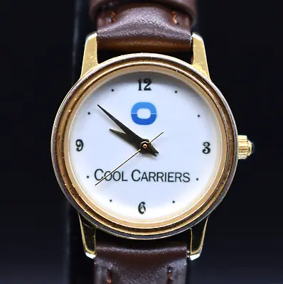 Vtg COOL CARRIERS Reefer Vessels Women's Watch Image Inc Advertising NEW BATTERY • $46.40