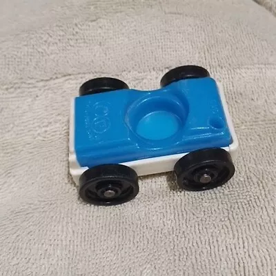 Fisher Price Little People Vintage Blue & White Car Vehicle • $2.99