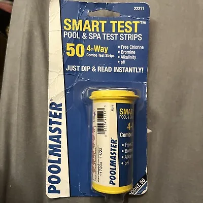 Poolmaster 22211 Smart Test 4-Way Pool And Spa Test Strips - 50Ct • $6.99