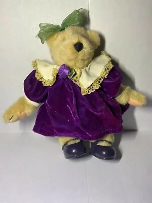 Muffy Vanderbear 8  Musical Soiree Tea Party Purple Teddy Bear Plush Stuffed • $13