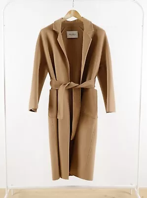 Max Mara Wool Beige Belted  Coat UK6 US4 FR36 IT38 160/84A • $499.99